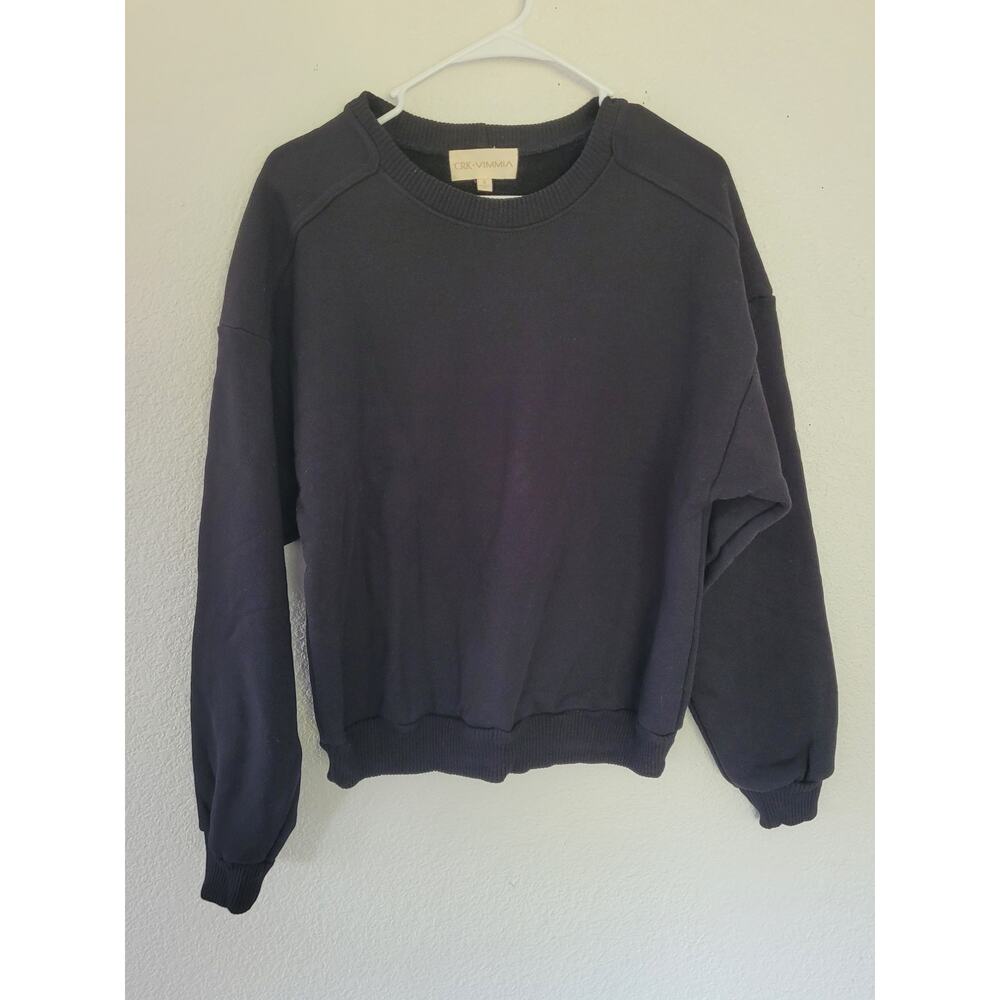 CRK x VIMMIA Black Women's Crewneck Sweatshirt - Size Small #16